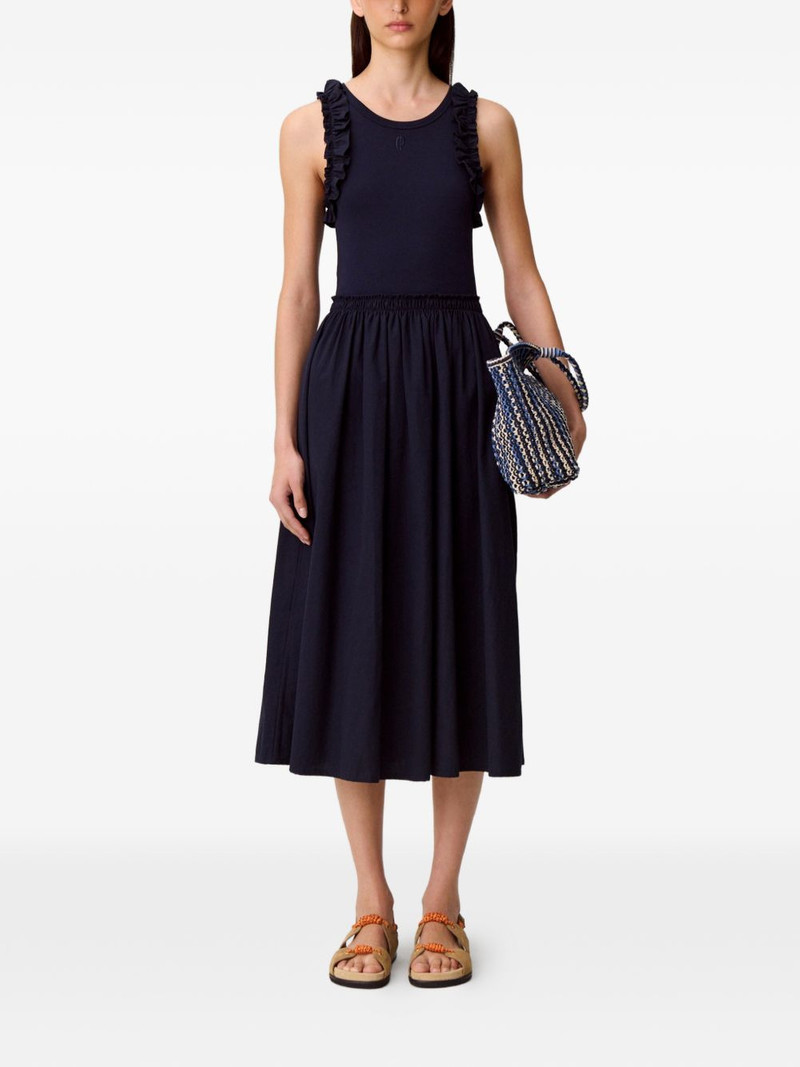 Claudie Pierlot ruffled midi dress outlook