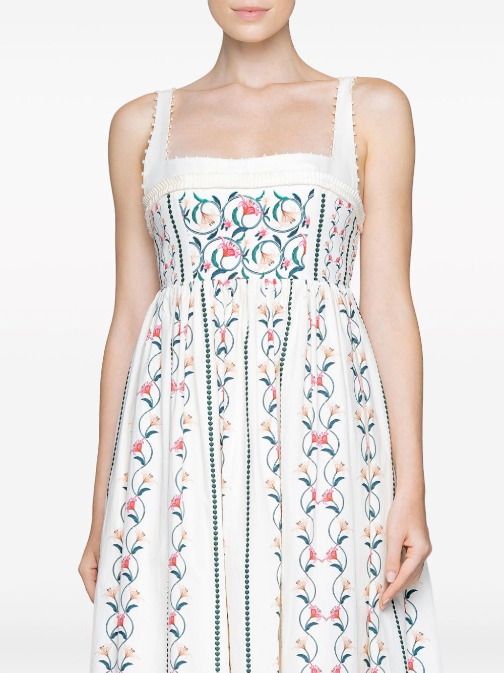 Barbara Rocio embroidered midi dress - 4