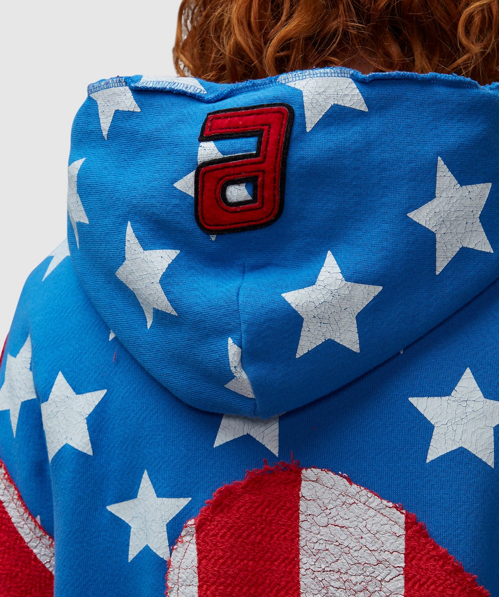 Stars and stripes swirl hoodie - 5