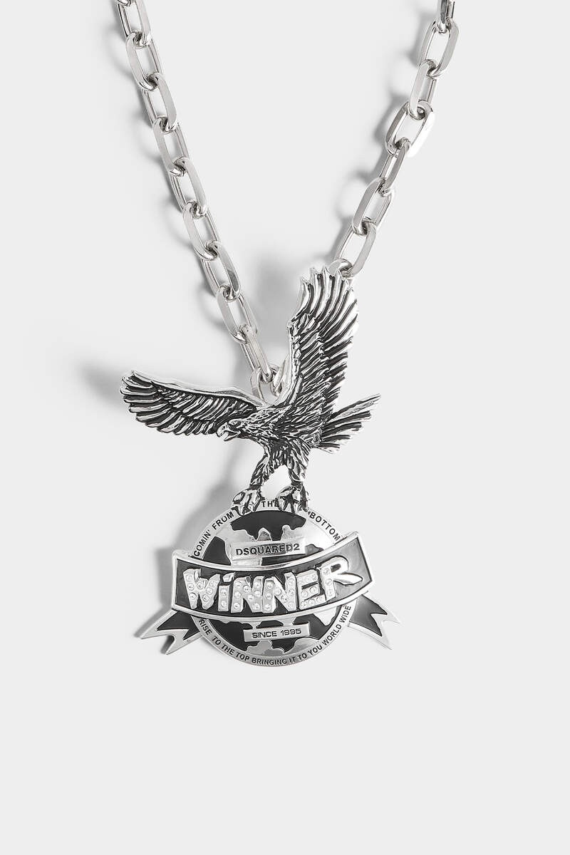 DSQUARED2 CHAIN ME EAGLE PENDANT NECKLACE outlook