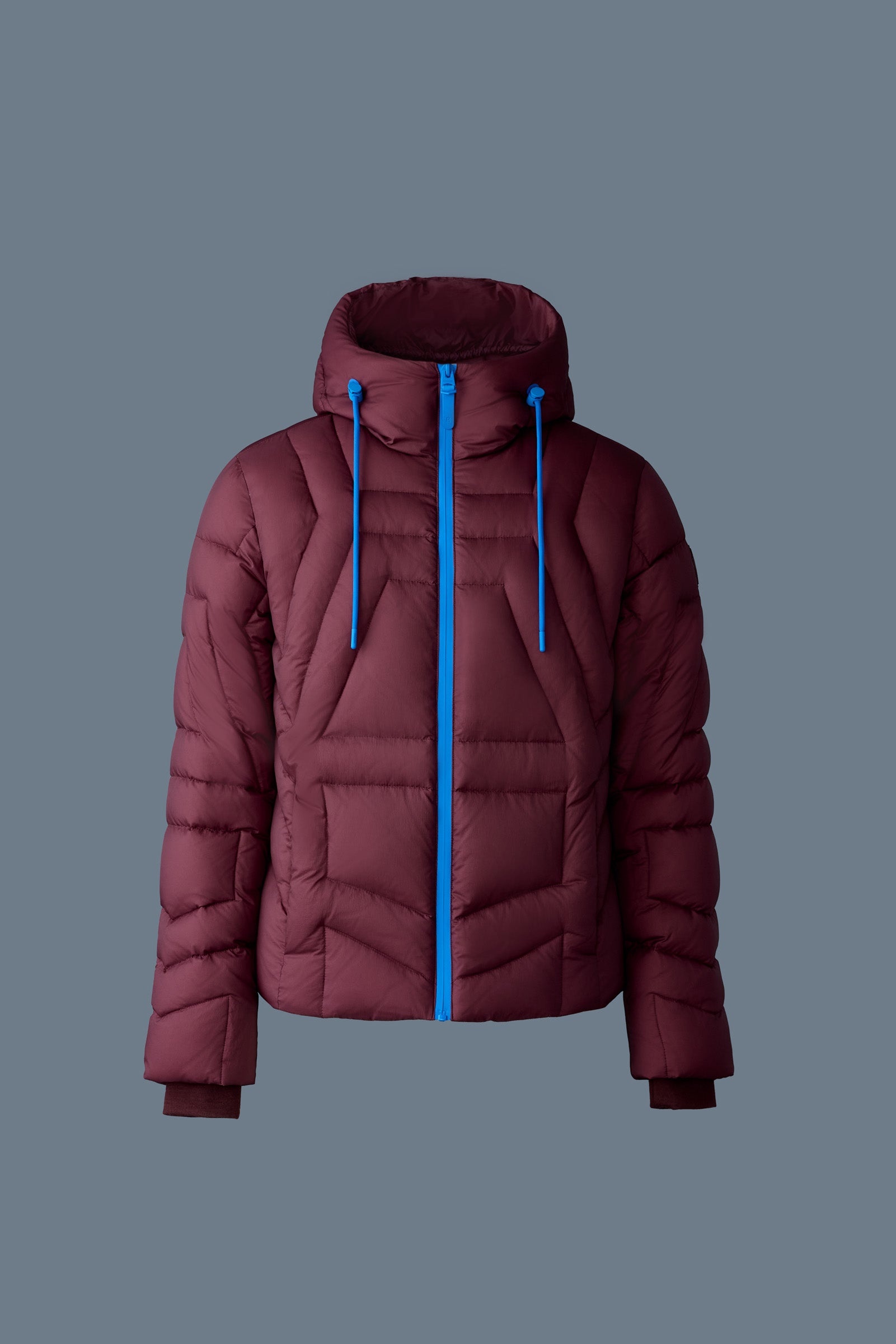 LUKE Softwash Geometrical channel quilt down jacket - 1
