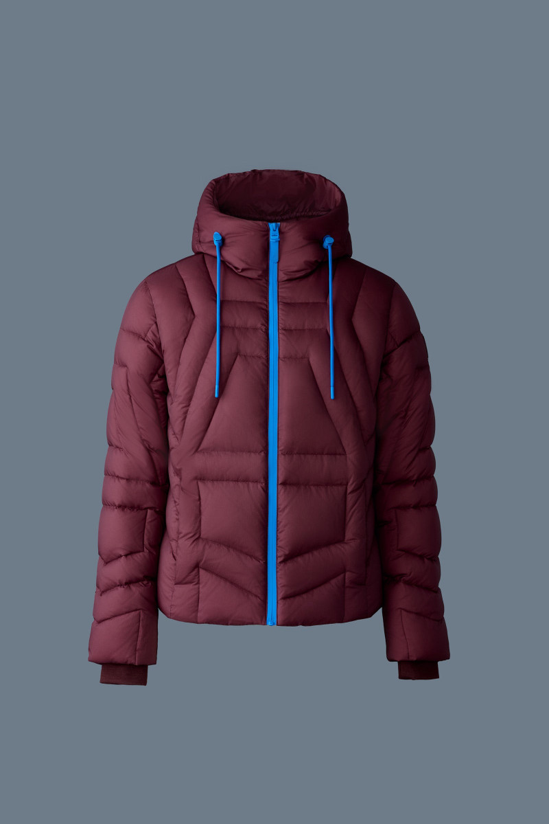 LUKE Softwash Geometrical channel quilt down jacket 1