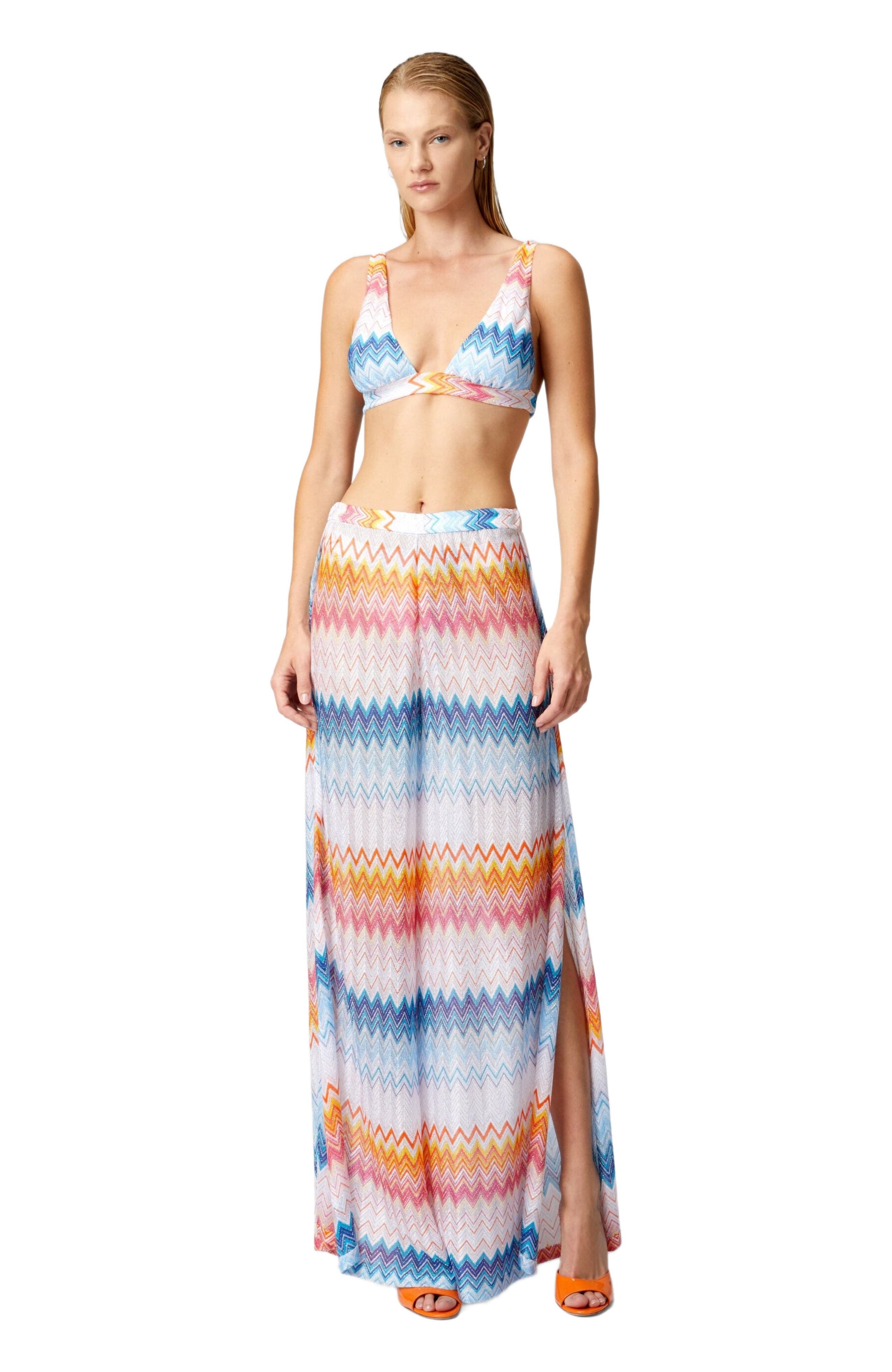 Missoni Classic Trousers In A Viscose Blend Zig Zag Lamé in Multicoloured at Nordstrom - 5