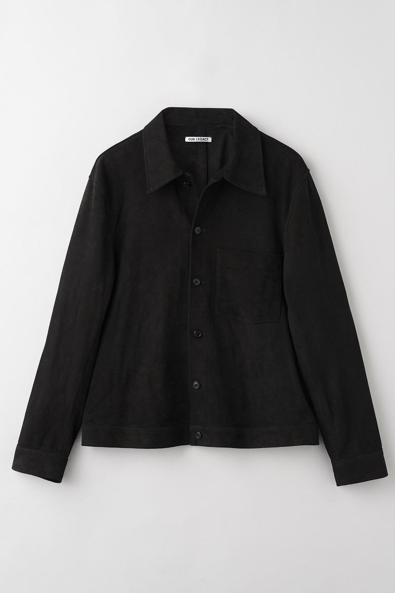 Reincarnation Suede Shirt Black Suede 1