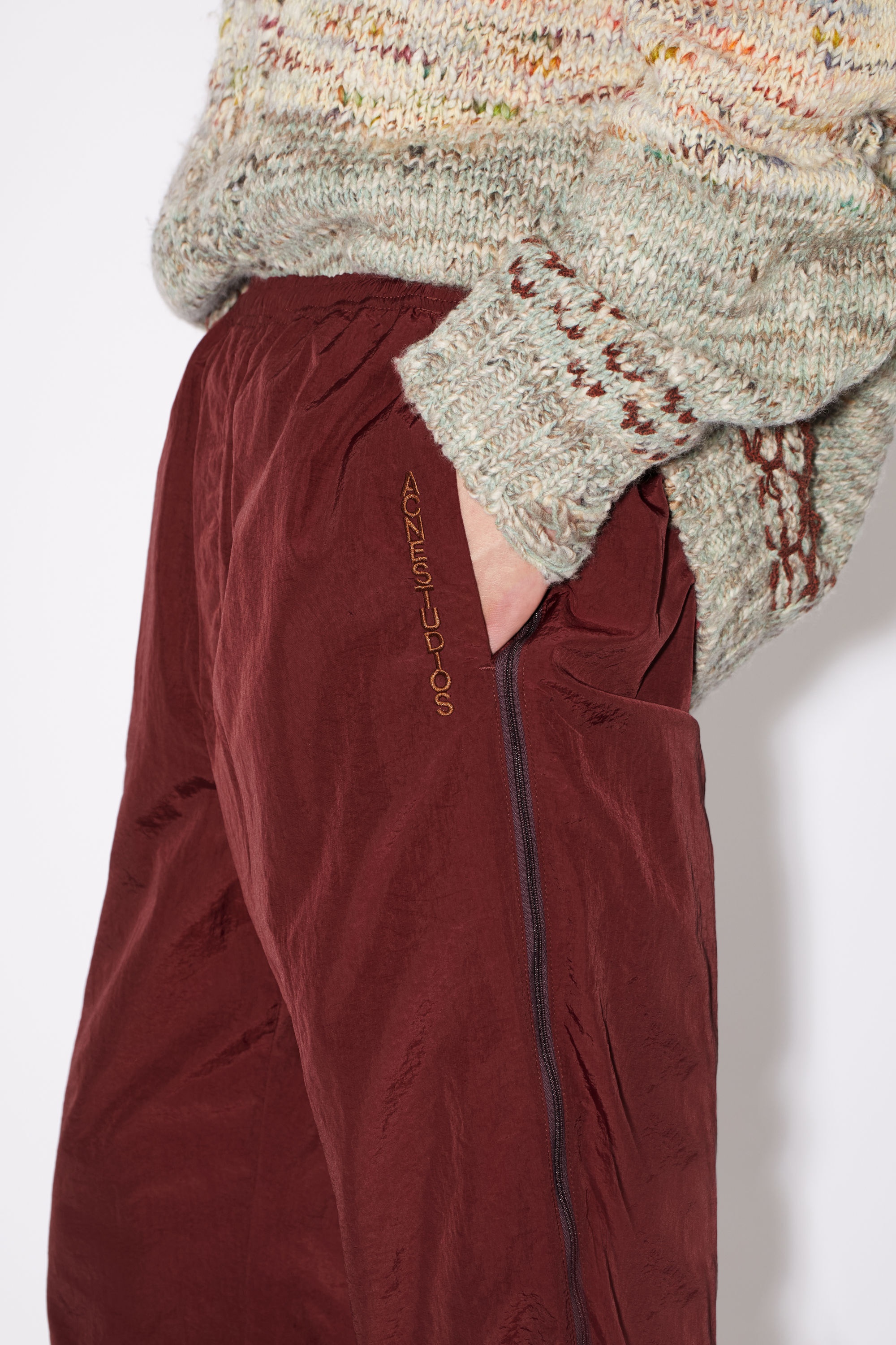 Casual trousers - Burgundy - 5