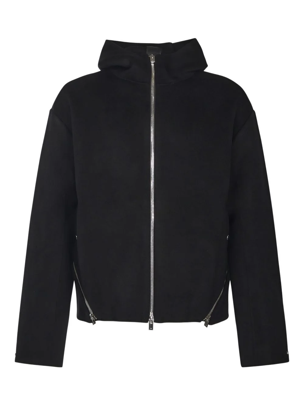 Lasing zip-up hooded jacket - 1