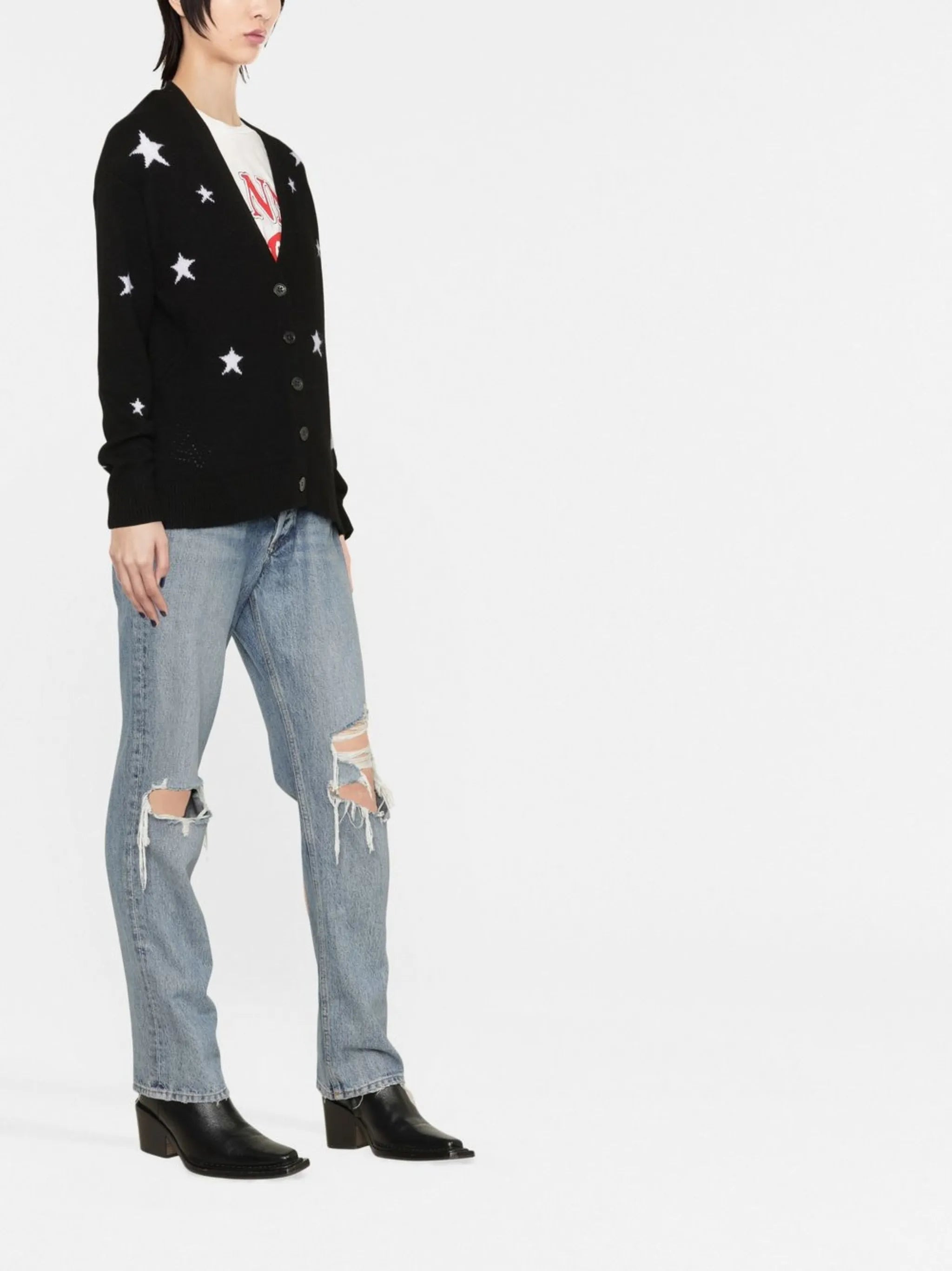 Zadig & Voltaire Star-embellished Cashmere Cardigan - 4