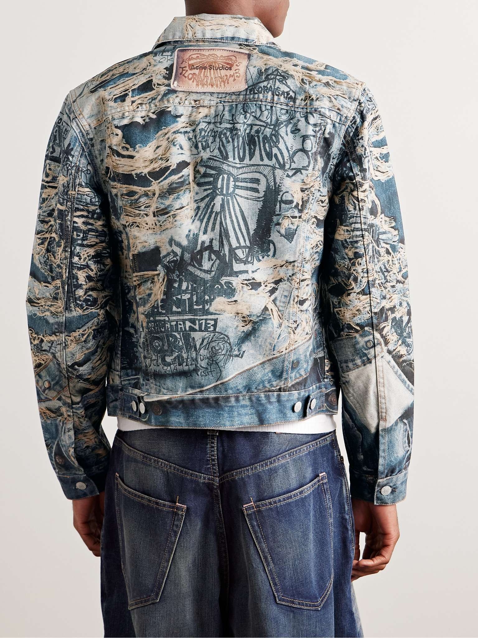 Rye Cropped Printed Denim Jacket - 3