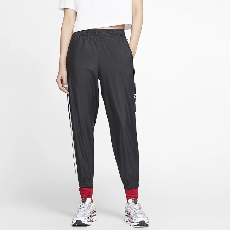 (WMNS) Nike AS W Nike Sportswear Pant WVN Black CJ7347-010 - 2