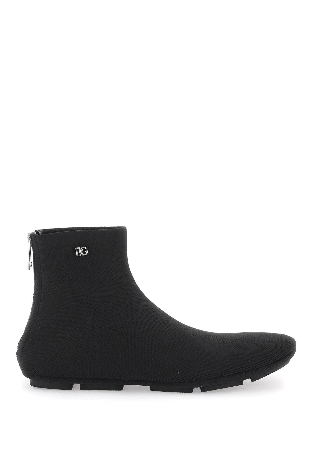 Dolce & Gabbana Stretch Knit Ankle Boots Men - 1