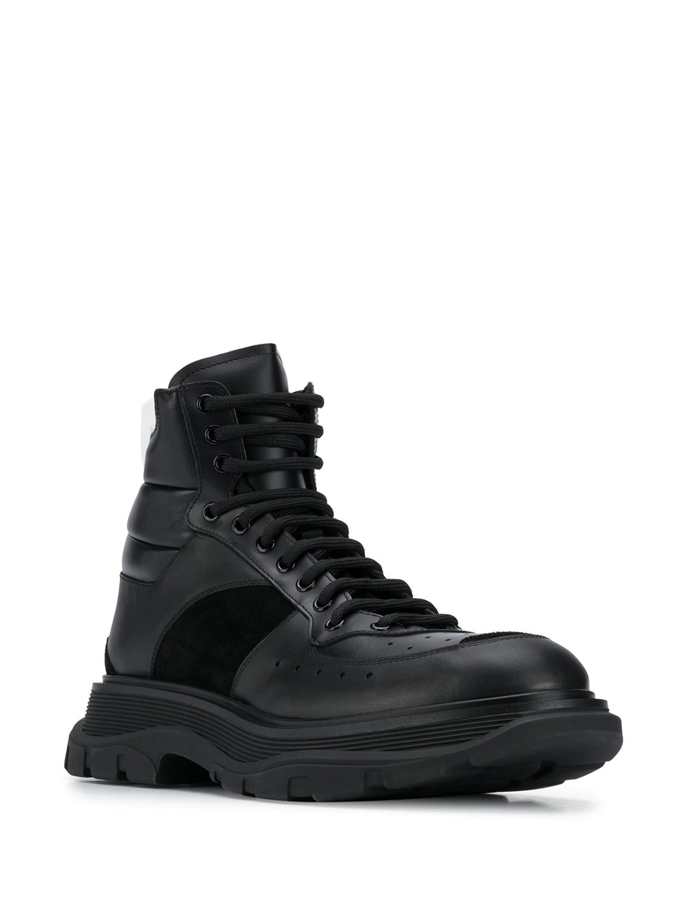 lace-up high-top sneakers - 2