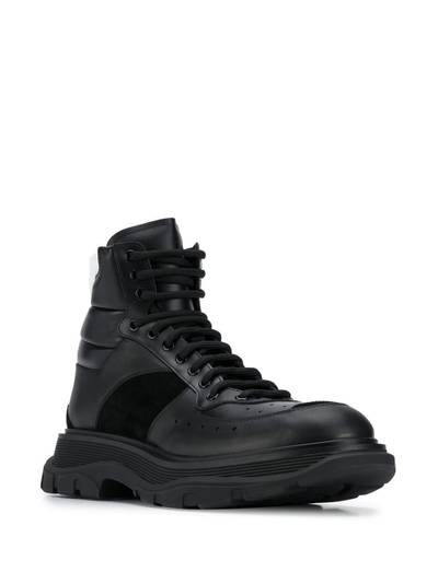 Alexander McQueen lace-up high-top sneakers outlook