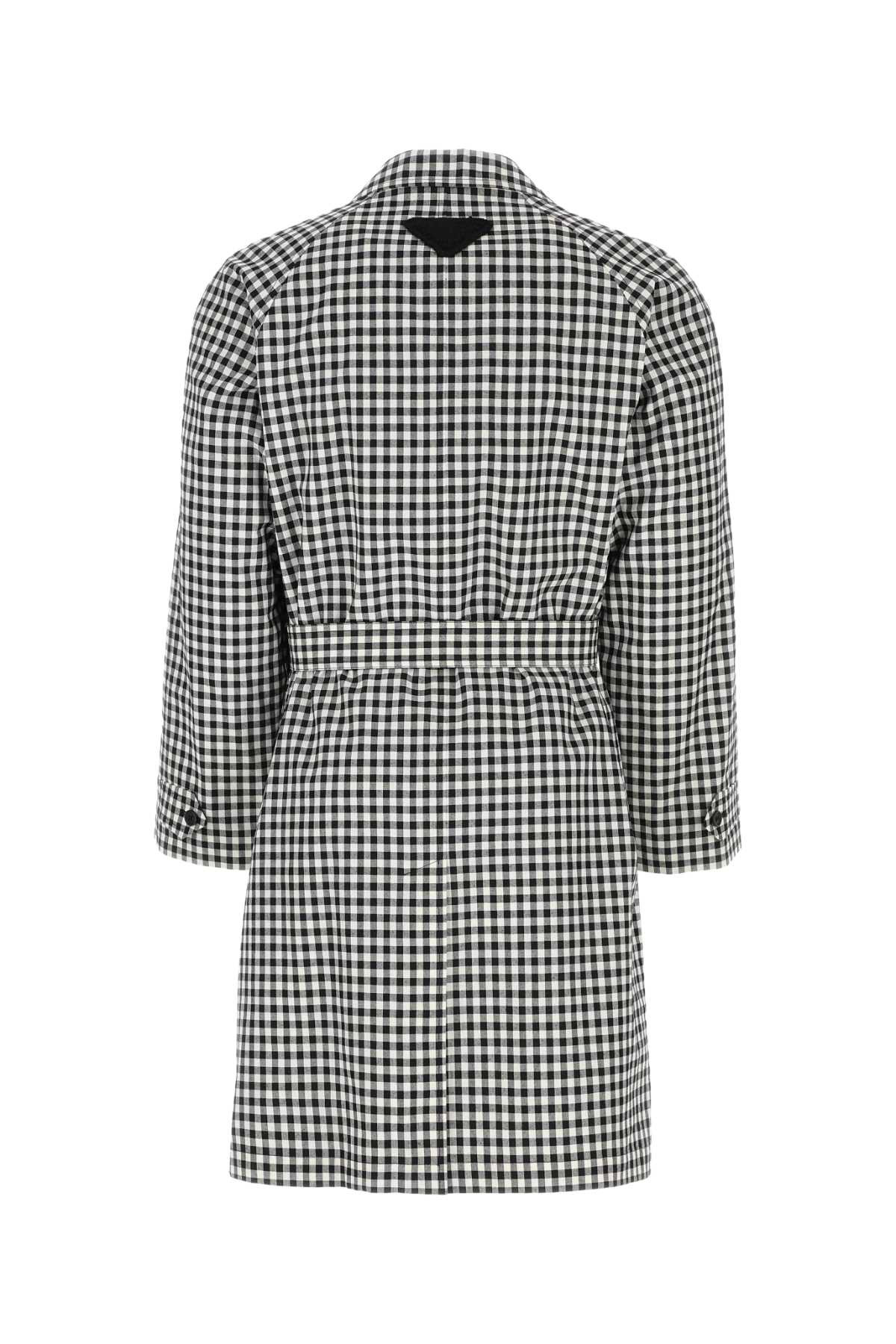 Prada Men Embroidered Cotton Overcoat - 2