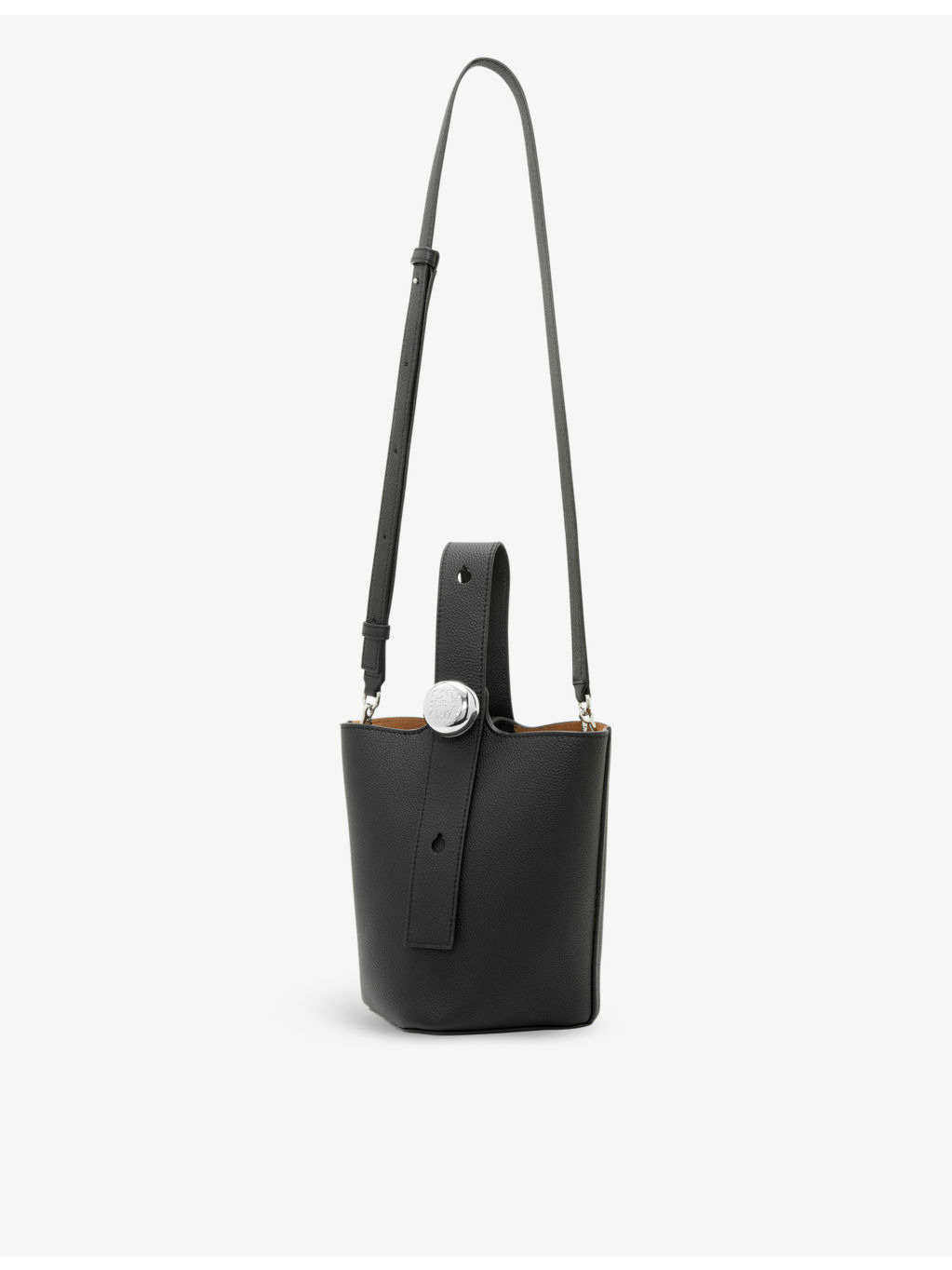 Pebble mini leather bucket bag - 7