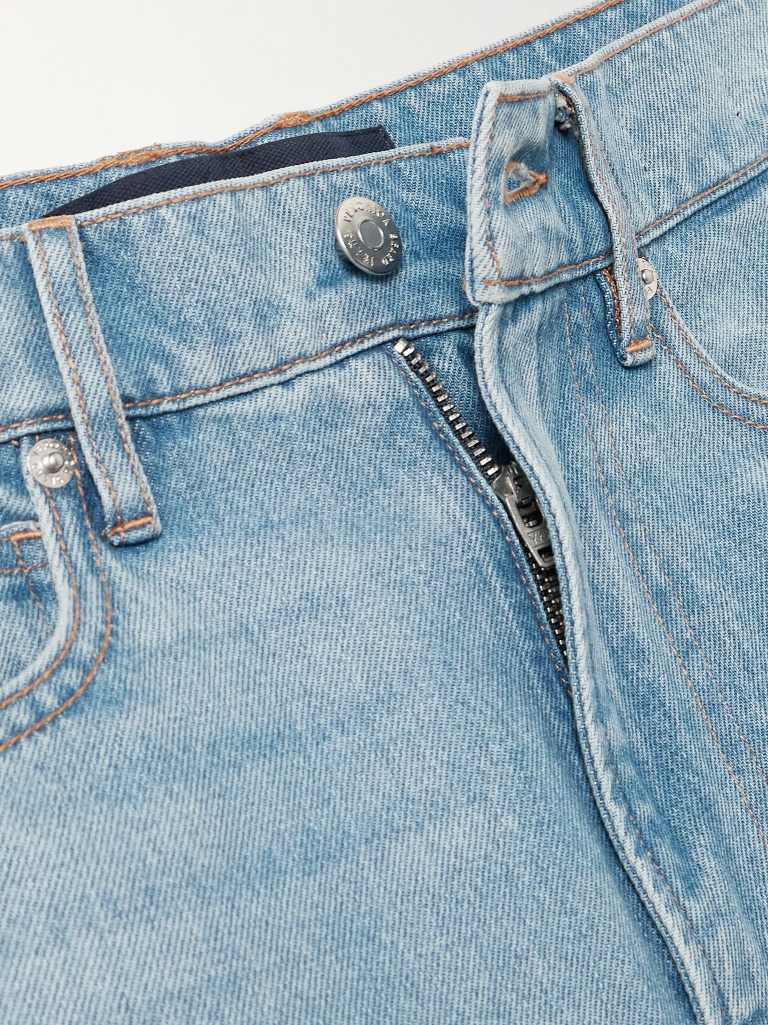 Taylor cropped scalloped high-rise wide-leg jeans Mid denim - 5