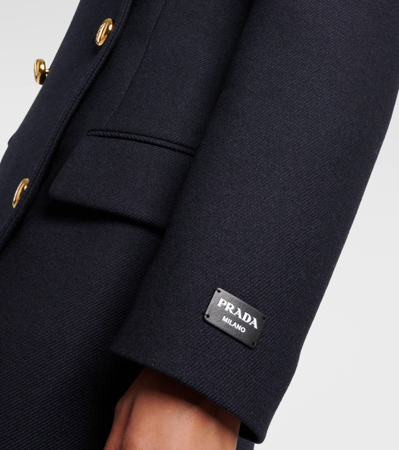 Double-breasted wool coat 5