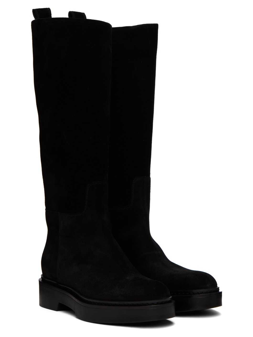 Black Suede Boots - 4