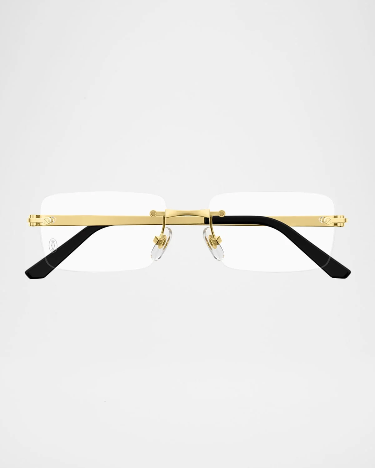 Men's Titanium Rectangle Optical Frames - 1