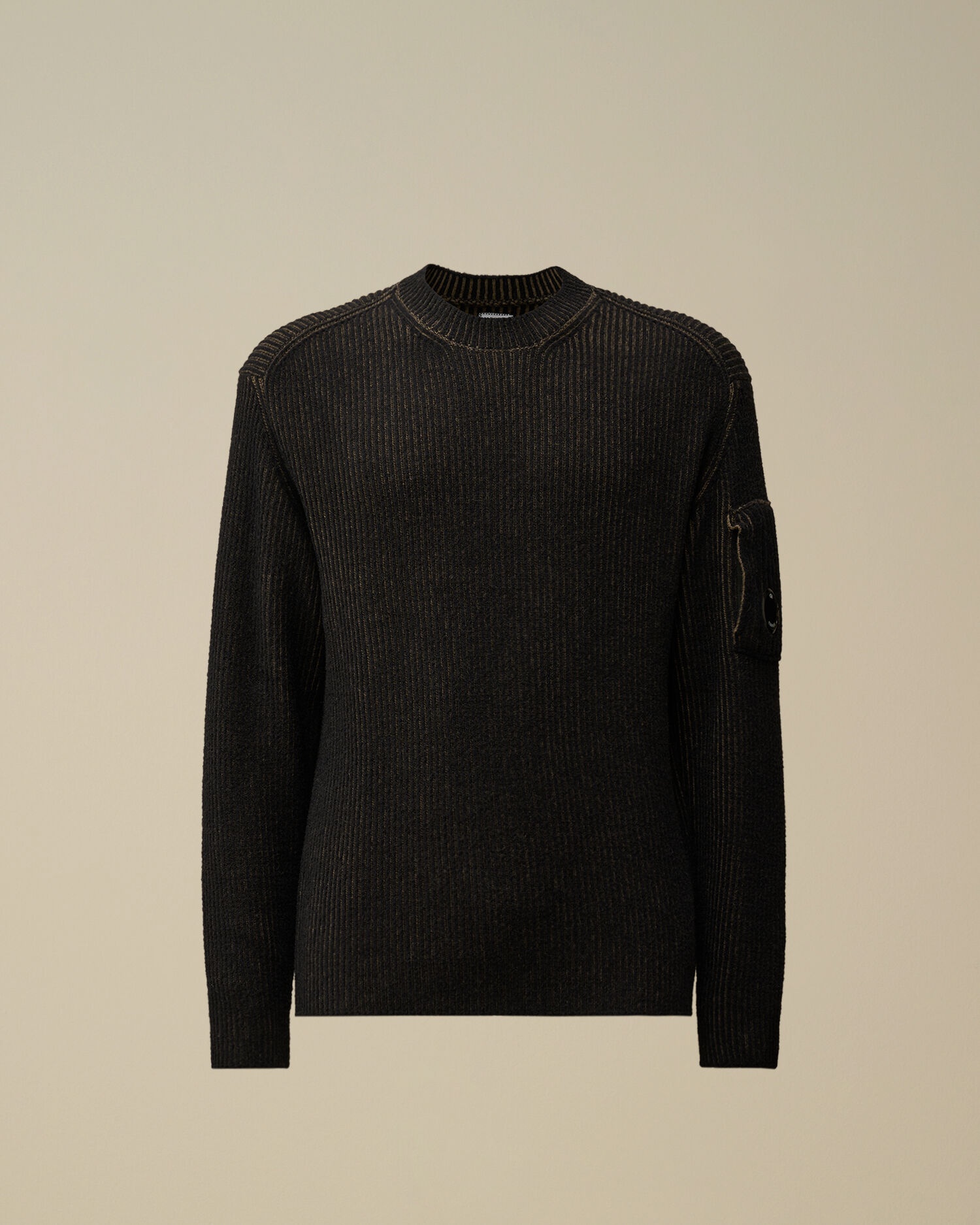 Fleece Knit Crewneck Vanisé Knit - 1