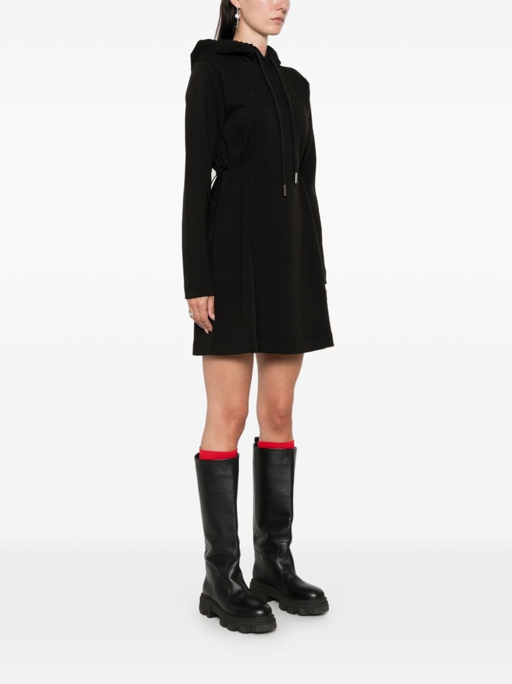 hooded mini dress - 3