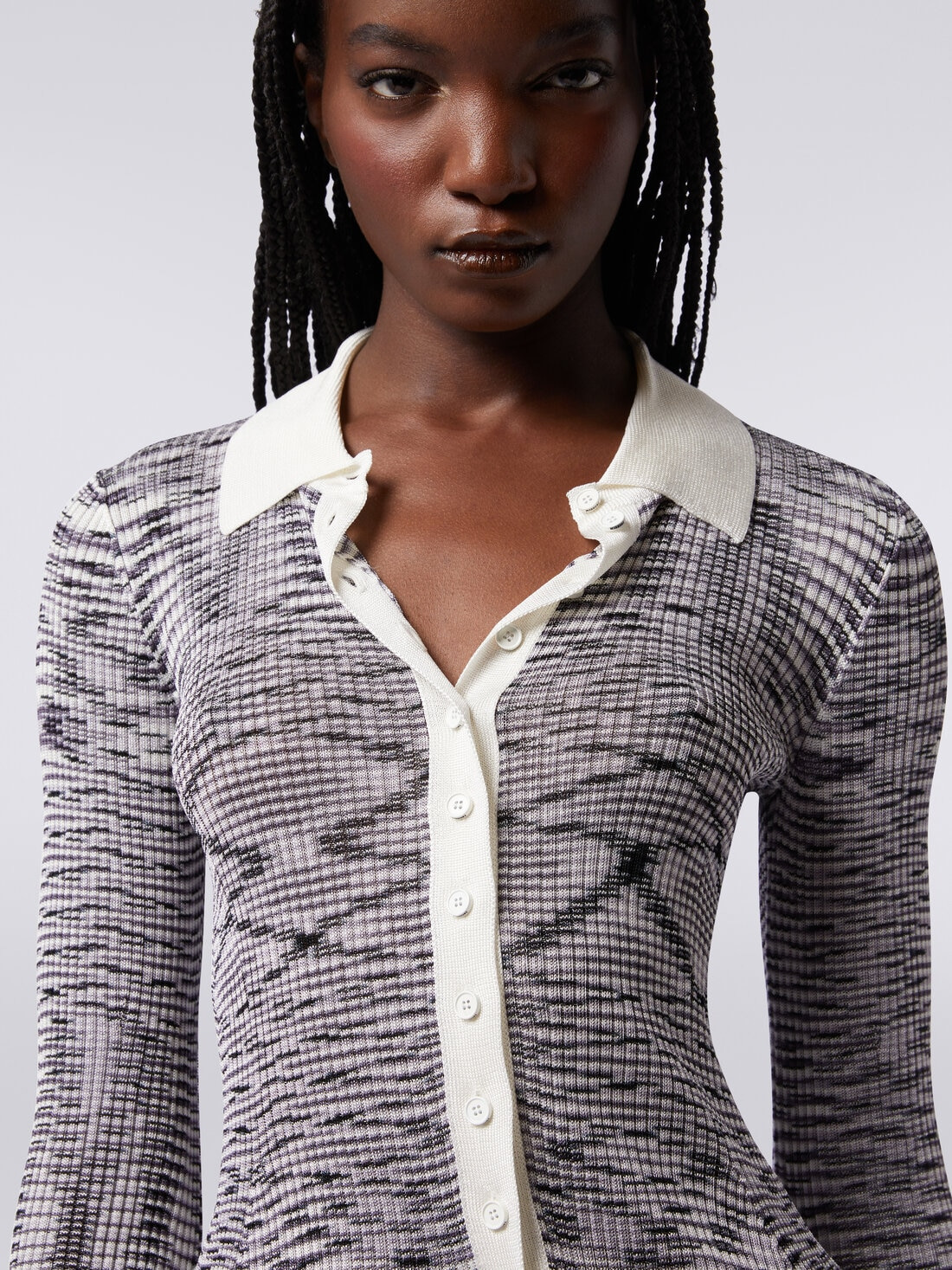 Ribbed slub viscose shirt - 5
