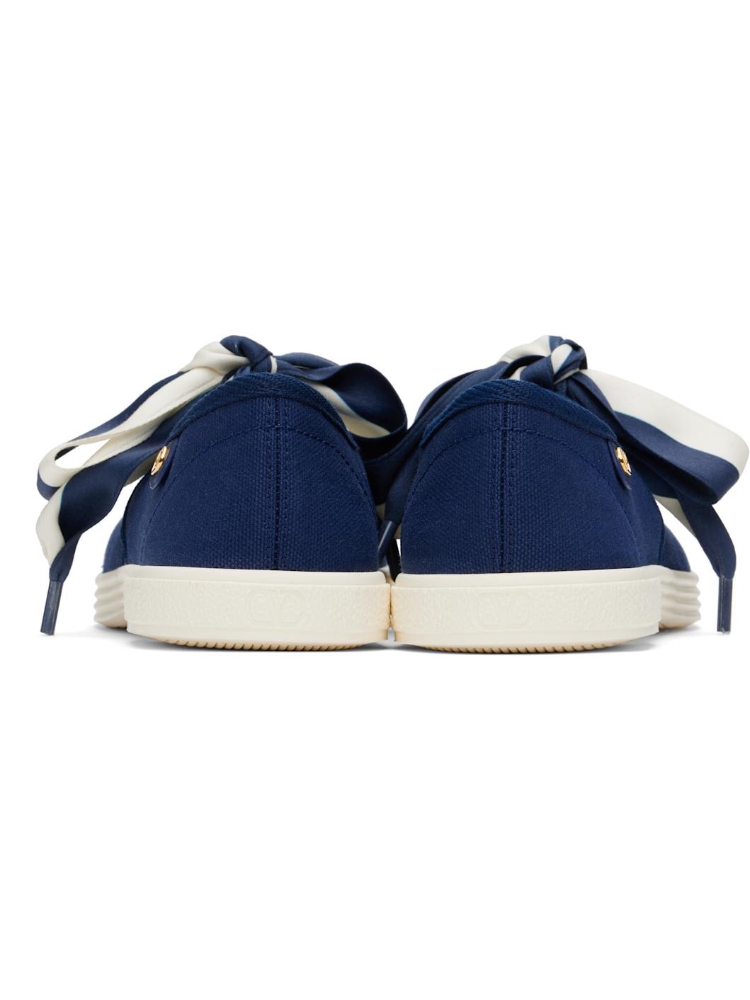 Blue & Off-White Bay By Bay Ballerina Sneakers - 2