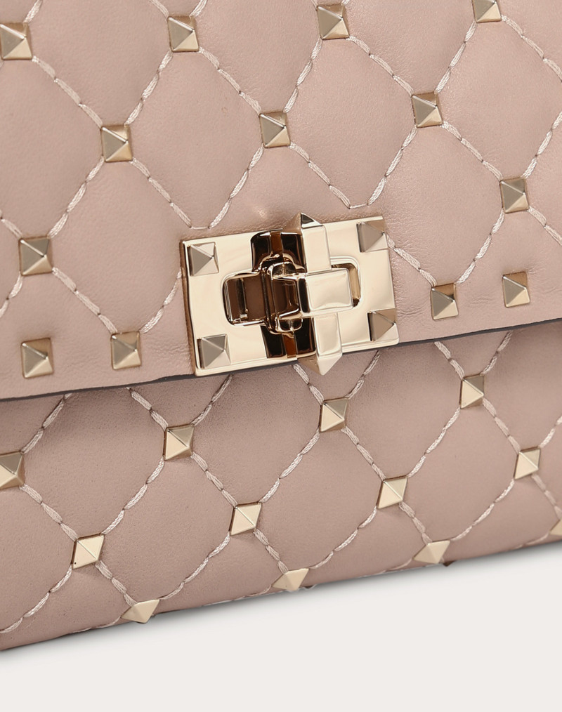 ROCKSTUD SPIKE NAPPA LEATHER CROSSBODY CLUTCH BAG 7
