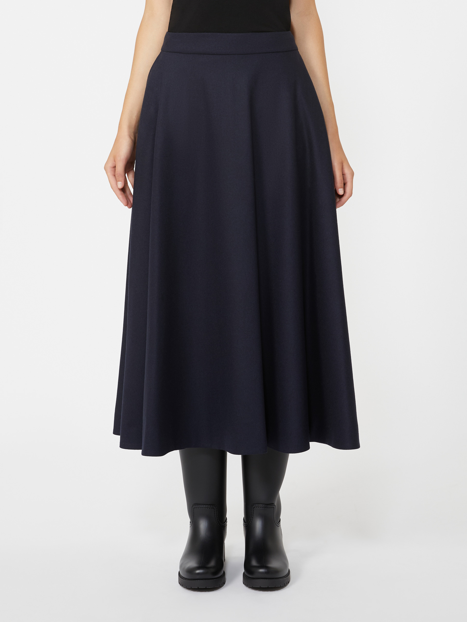 BETULLA Wool flannel skirt - 3