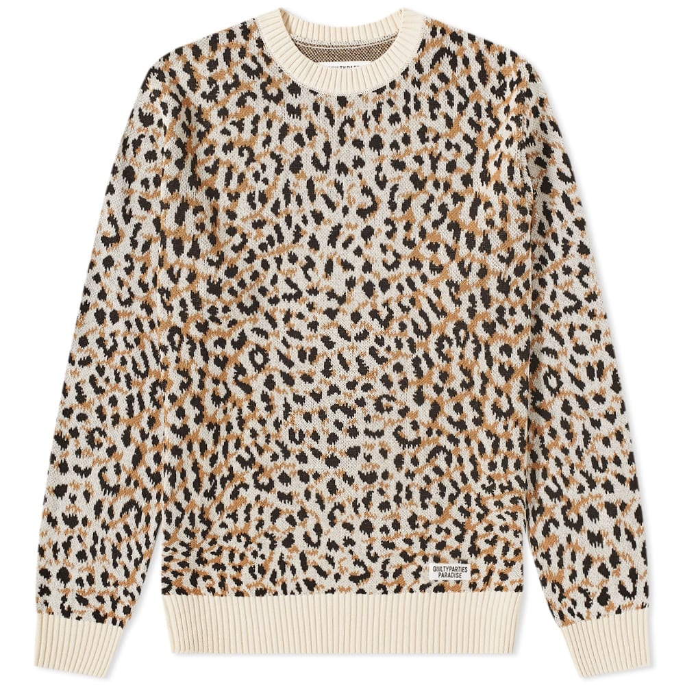 Wacko Maria Type 2 Leopard Jacquard Sweater - 1