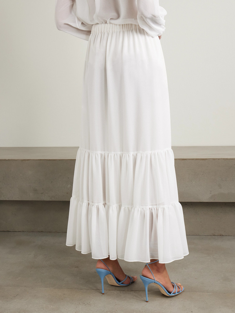 Tiered Jacquard Maxi Skirt 3