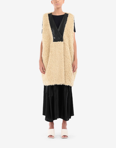 MM6 Maison Margiela Teddy sleeveless coat outlook