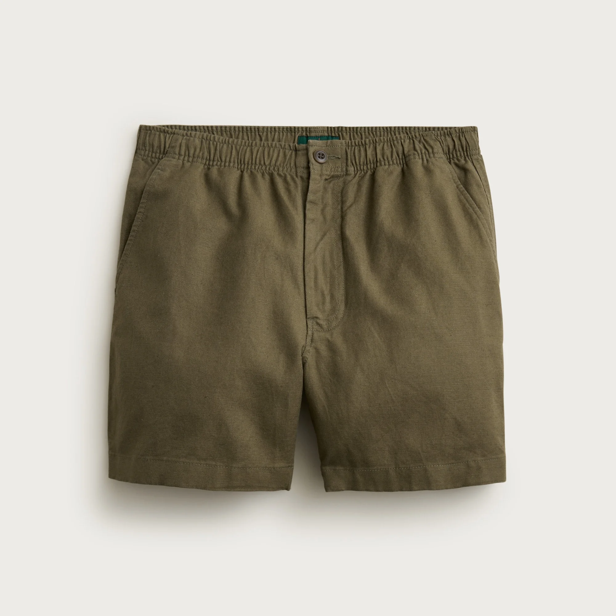 5.5'' Pier short in cotton-linen blend - 1