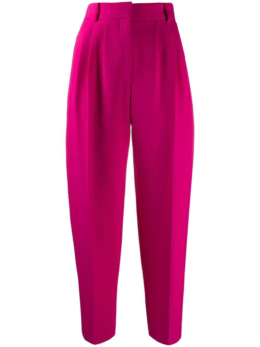 pleated tapered trousers - 1