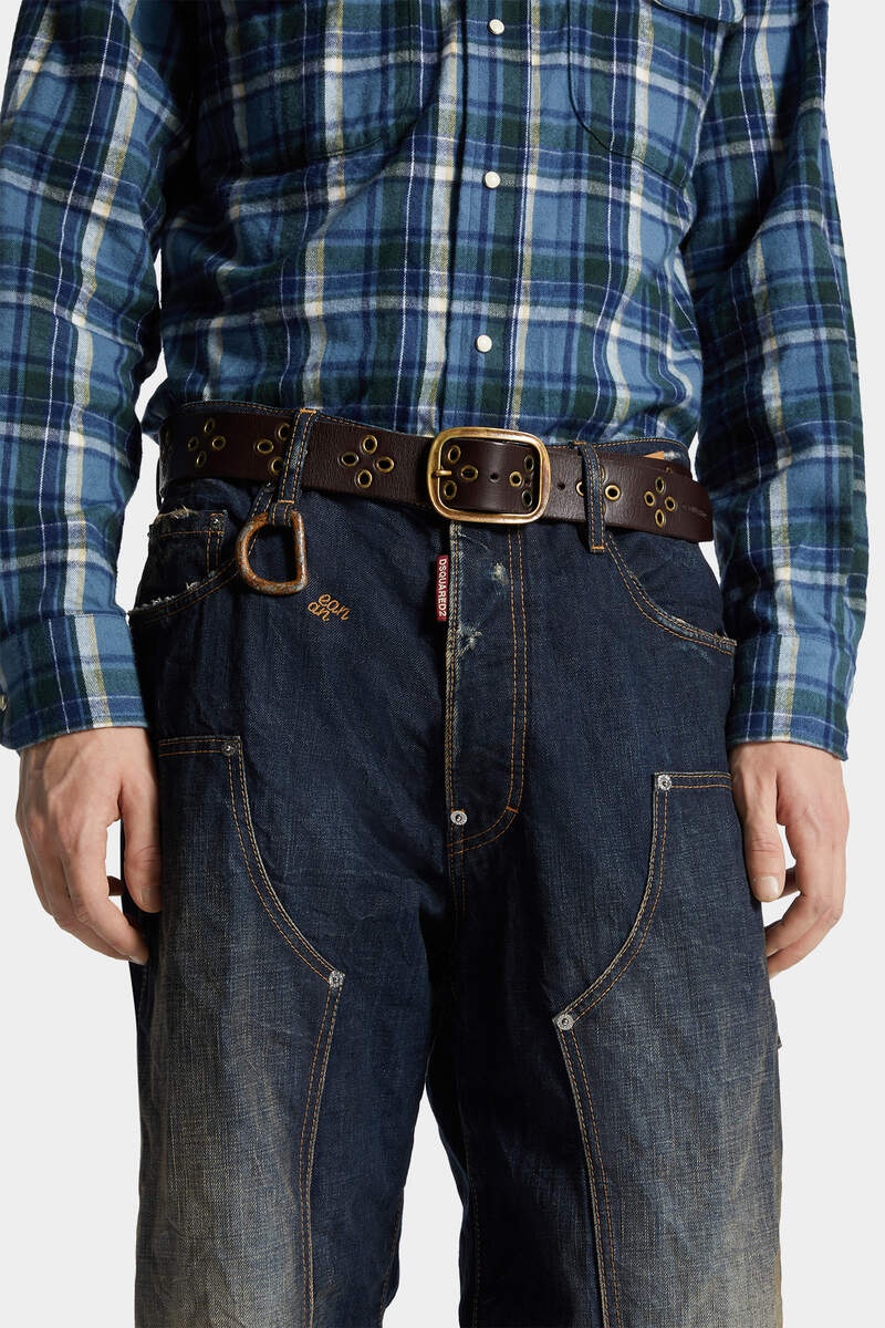DARK DESERT DUST WASH LOOSE CARPENTER JEANS - 5