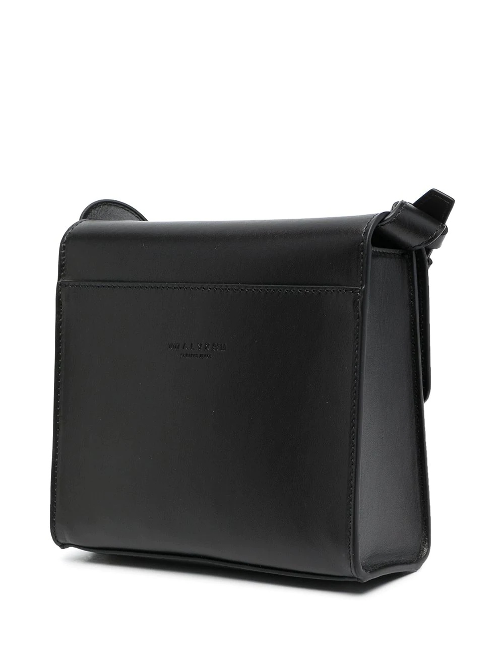 branded-buckle leather shoulder bag - 3