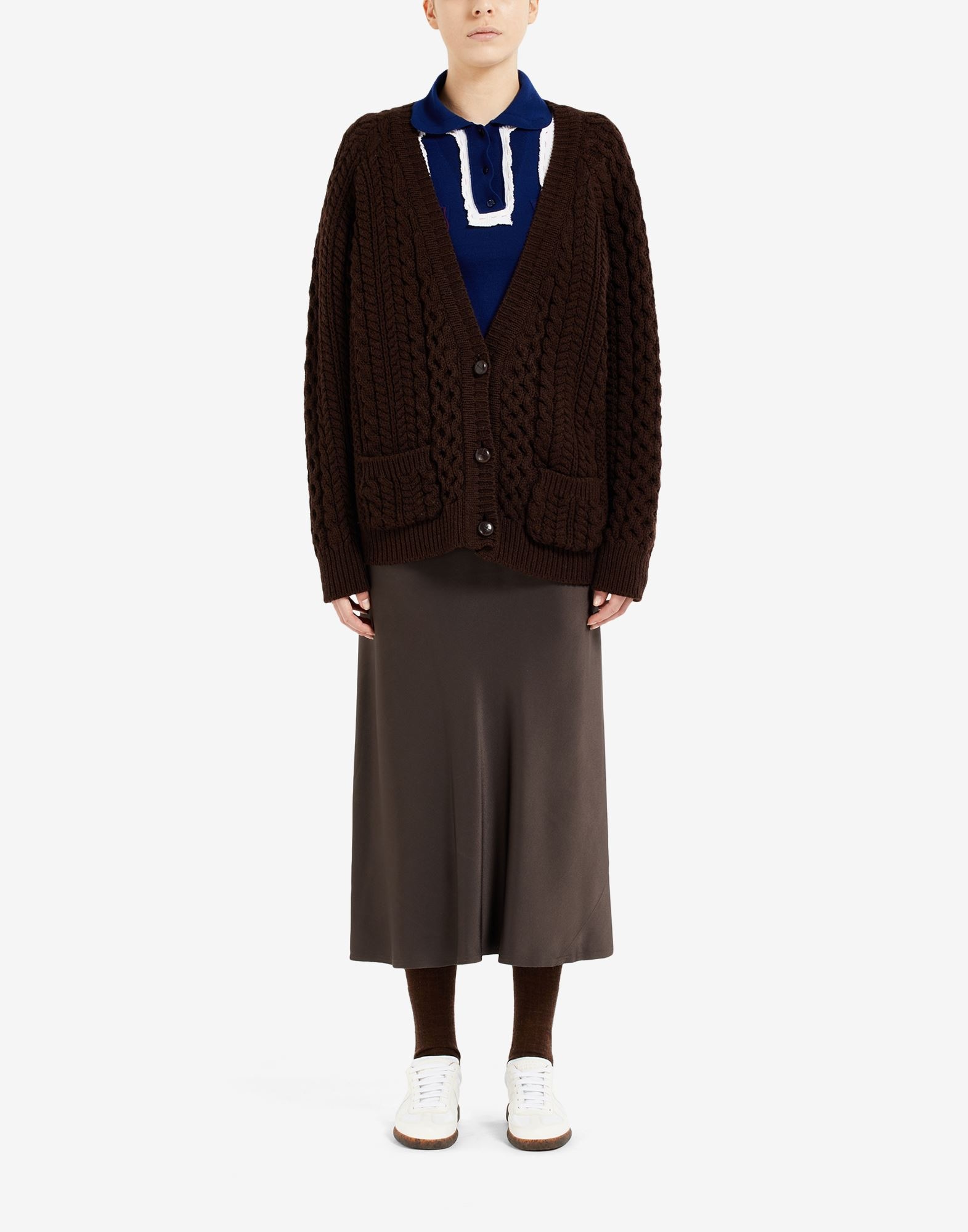 Cable knit cardigan - 2
