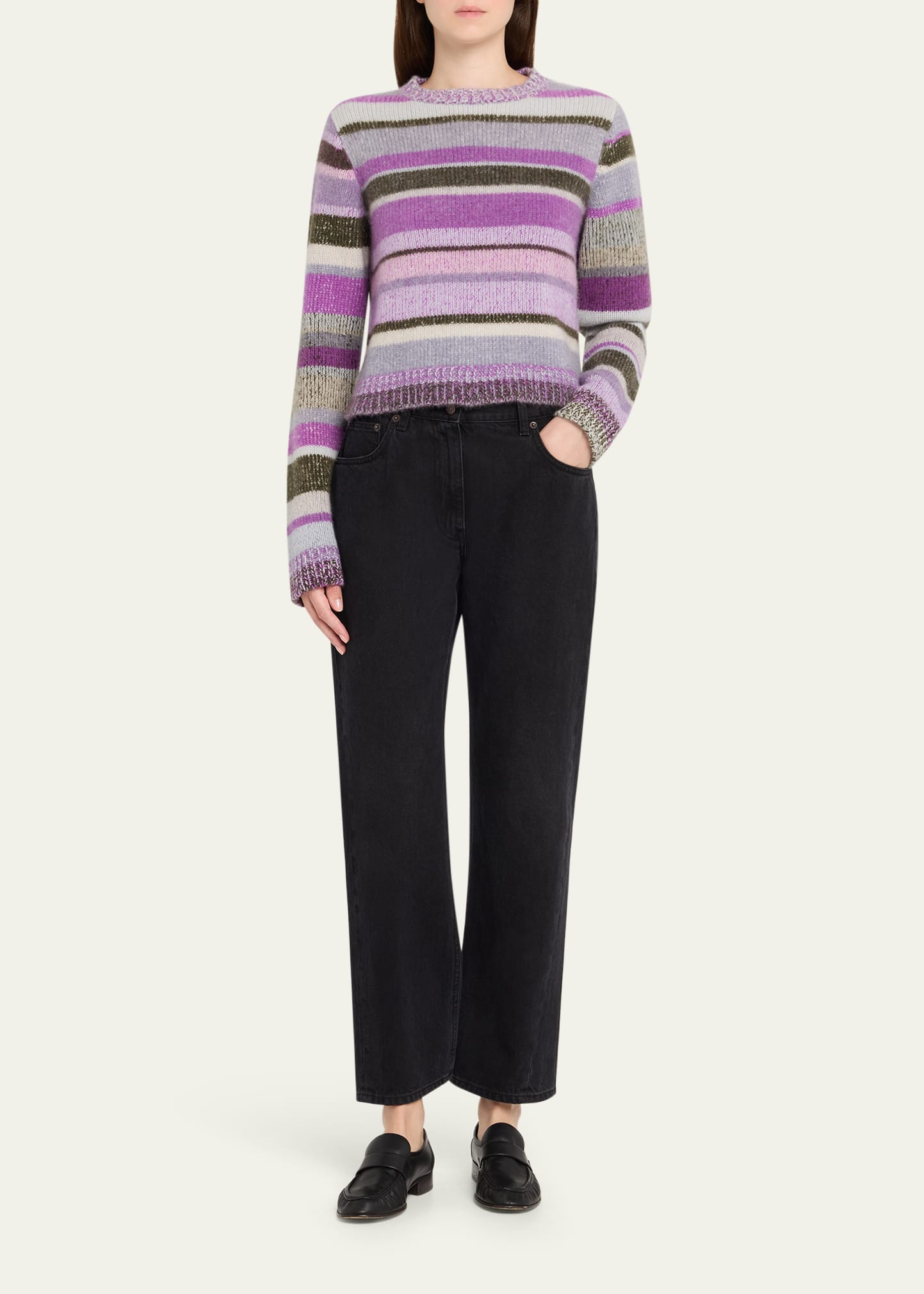Stripe Cashmere Sweater - 2