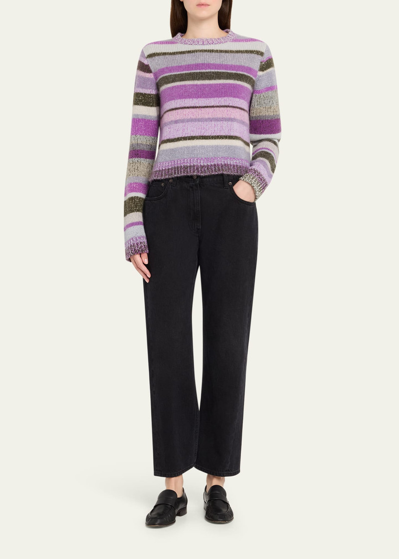 The Elder Statesman Stripe Cashmere Sweater outlook