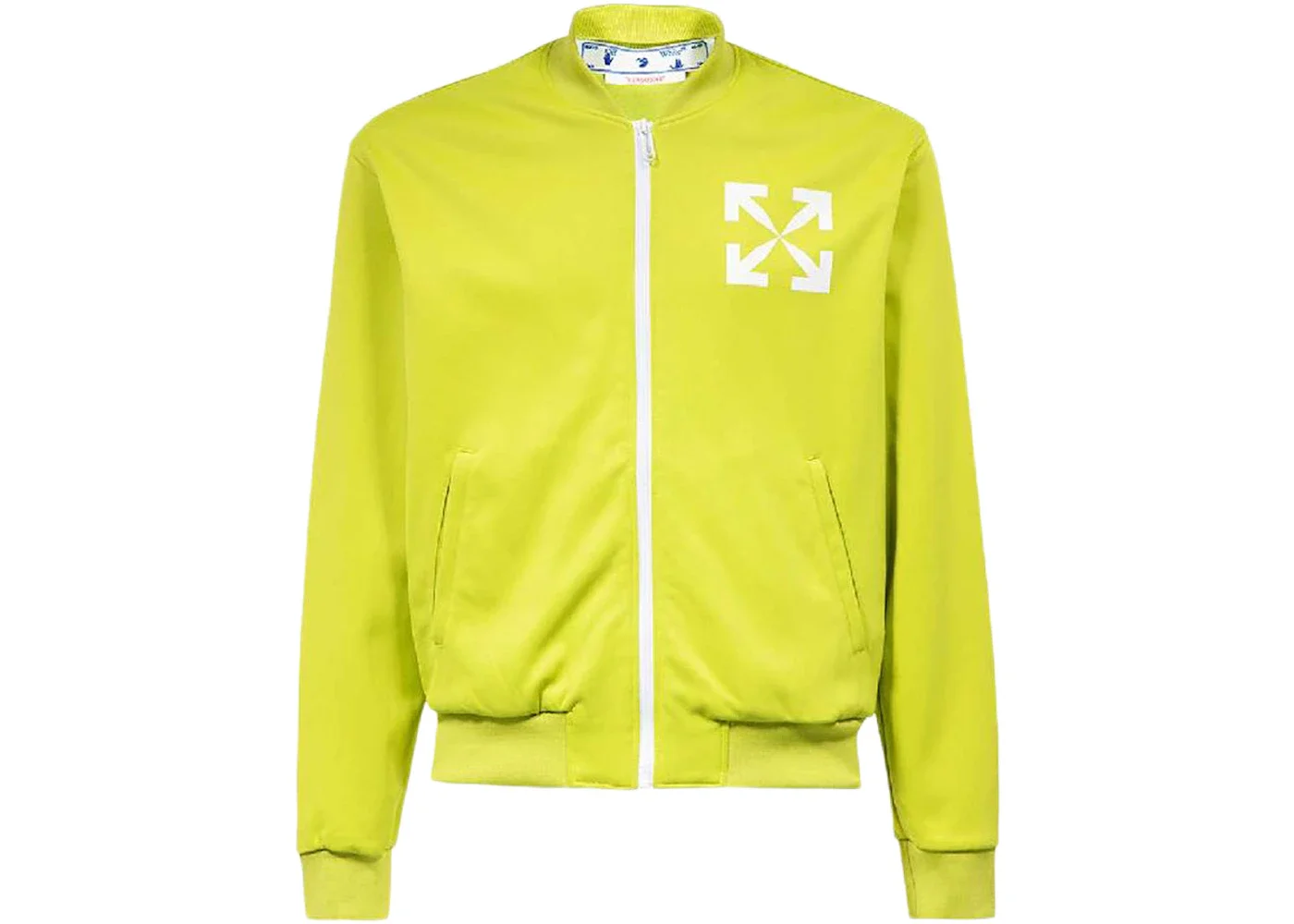 OFF-WHITE Arrows-Print Track Jacket Lime Green - 1