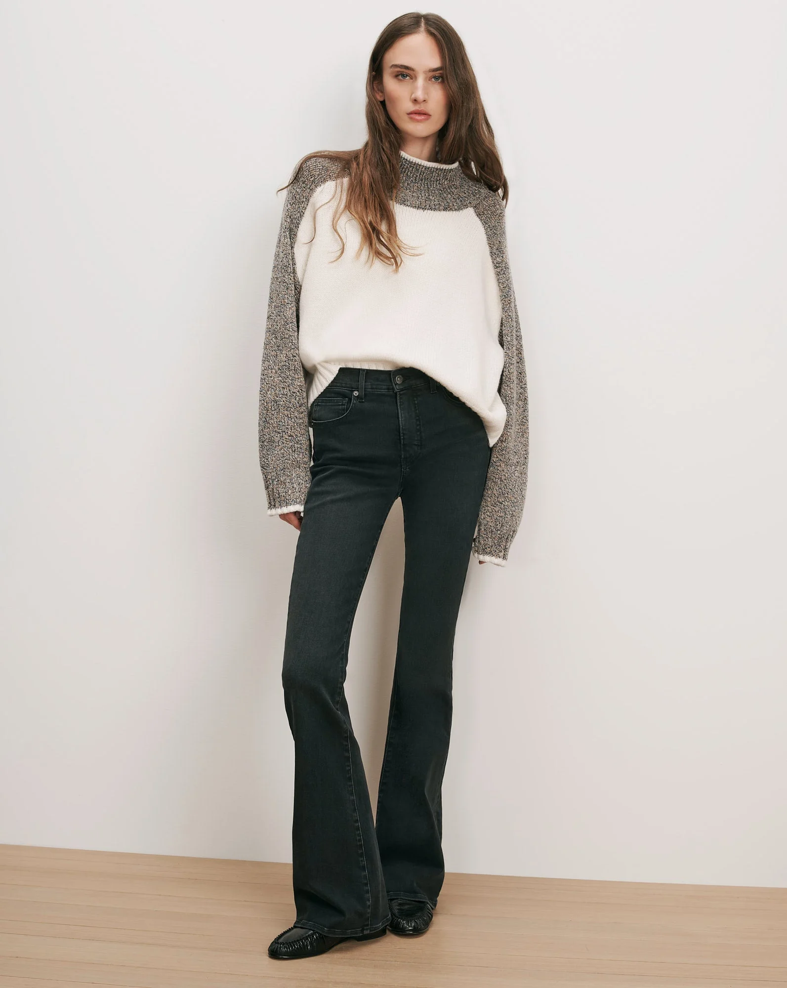 BEVERLY MID-RISE SKINNY-FLARE JEAN - 1
