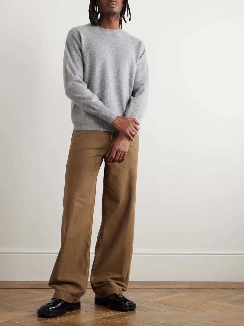 Maison Margiela Brushed Cashmere and Cotton-Blend Sweater outlook