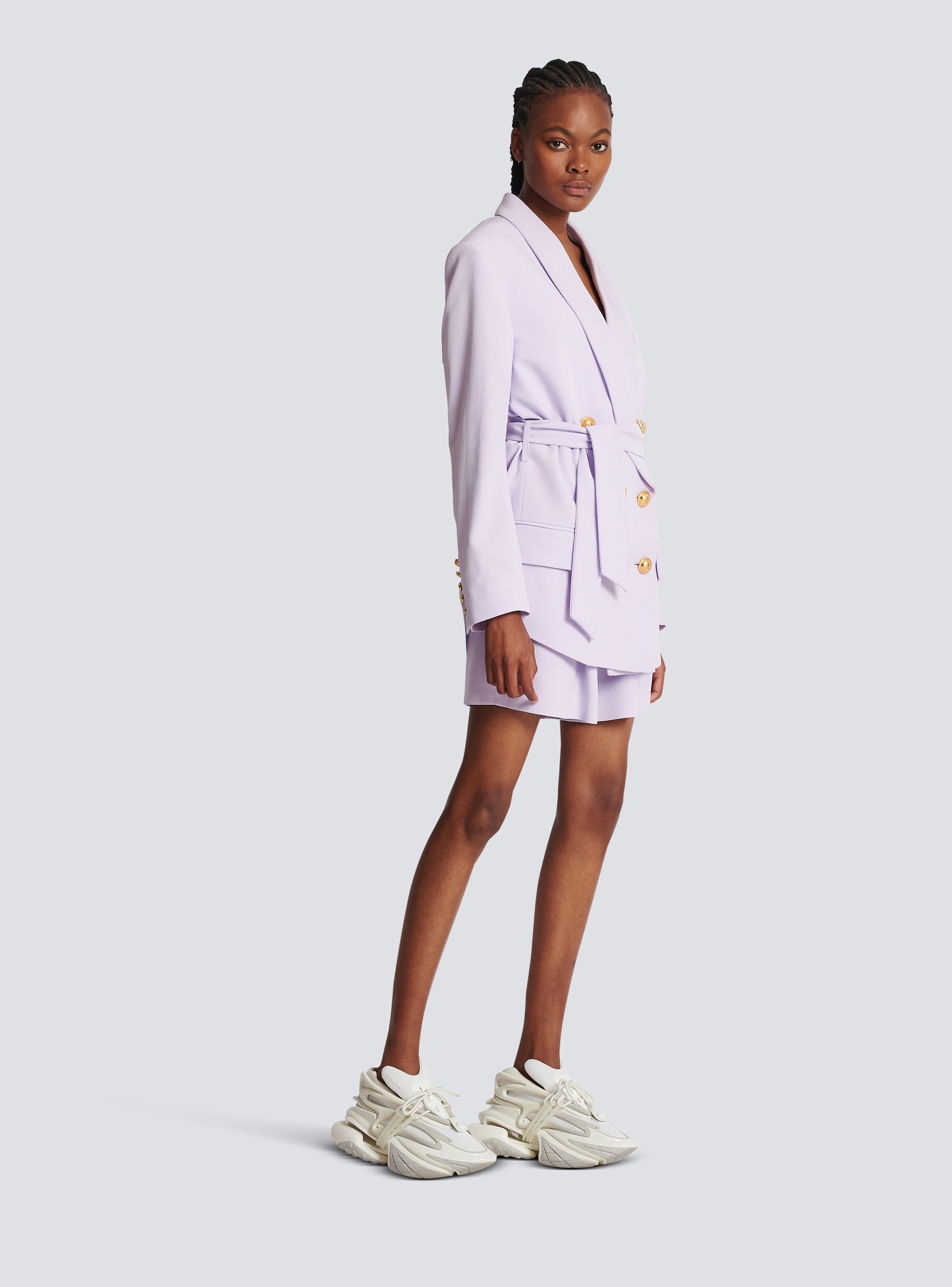 Crepe jacket with shawl collar - 3