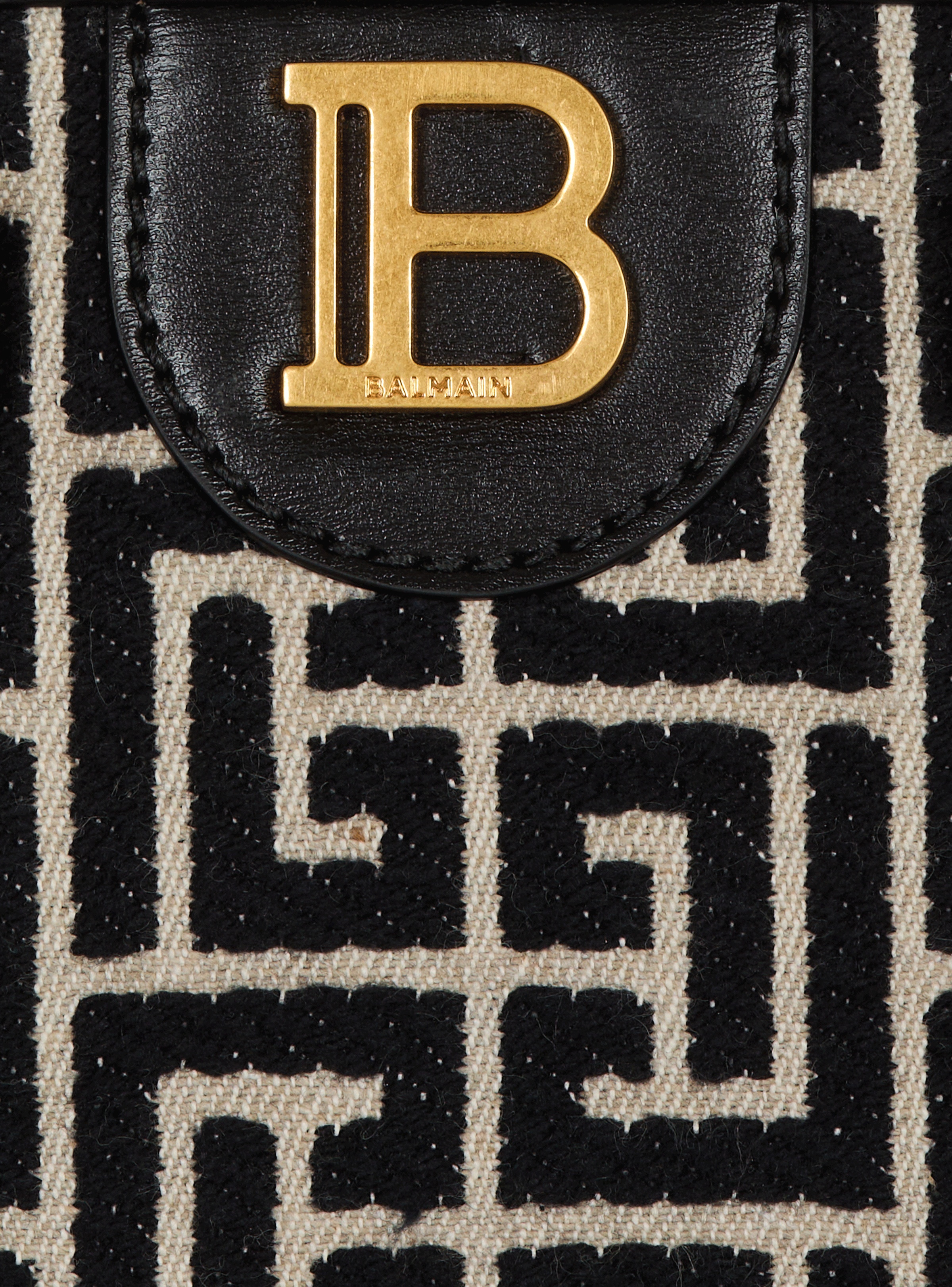 B-Buzz Small Top Handle monogrammed canvas and leather bag - 7
