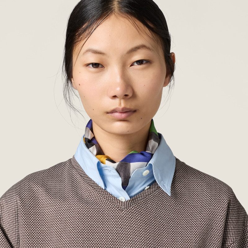 Jacquard jersey T-shirt 4