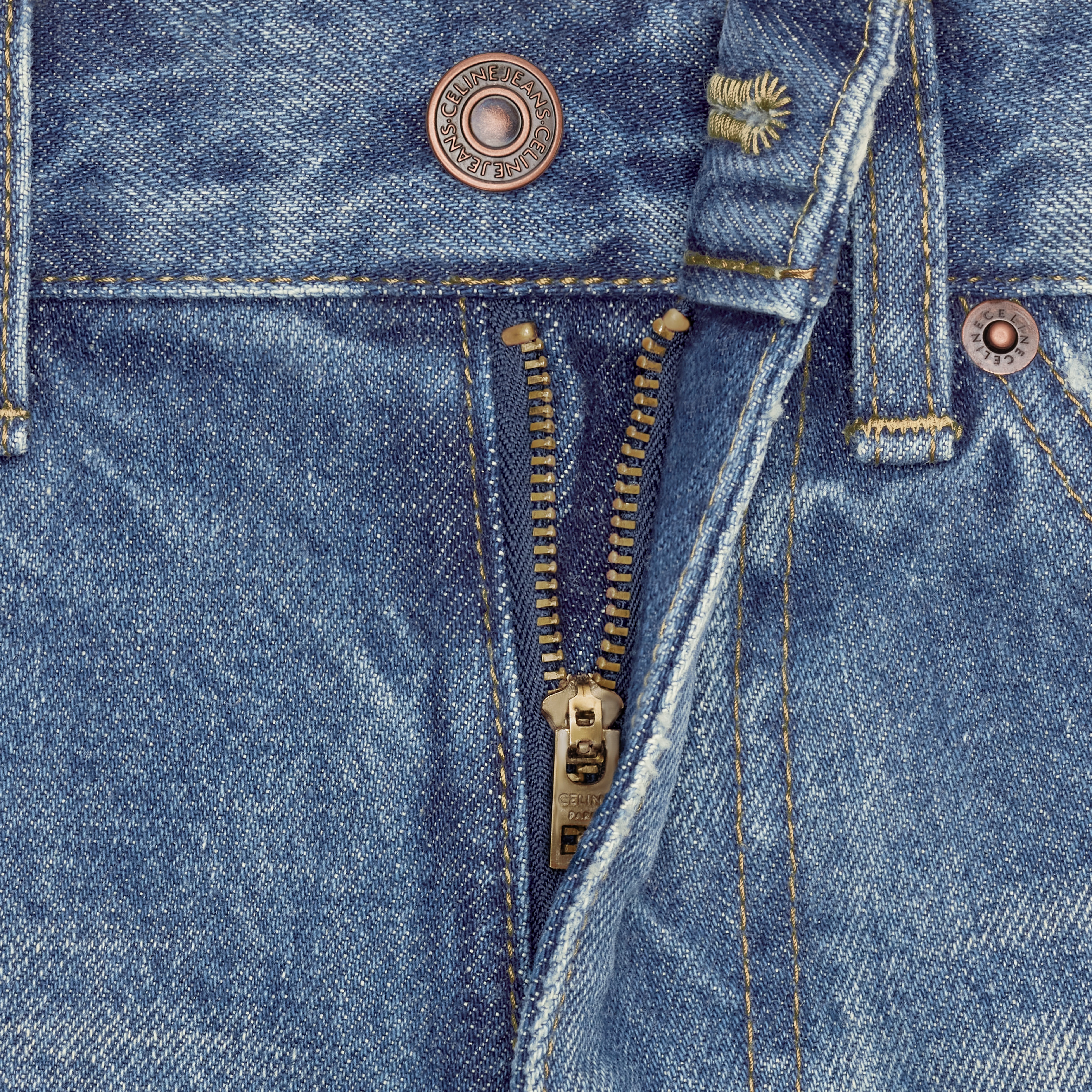 FLARED JEANS IN UNION WASH DENIM TWILL - 9