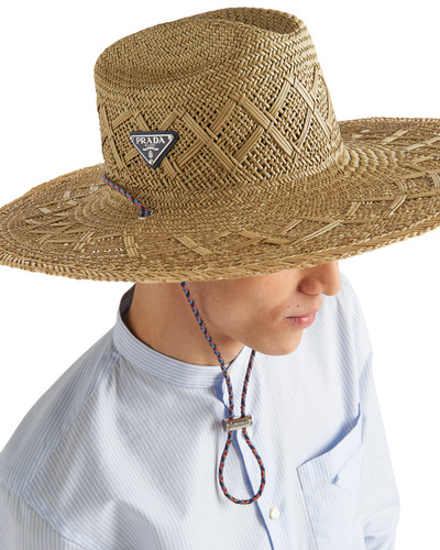 Prada Woven straw hat outlook