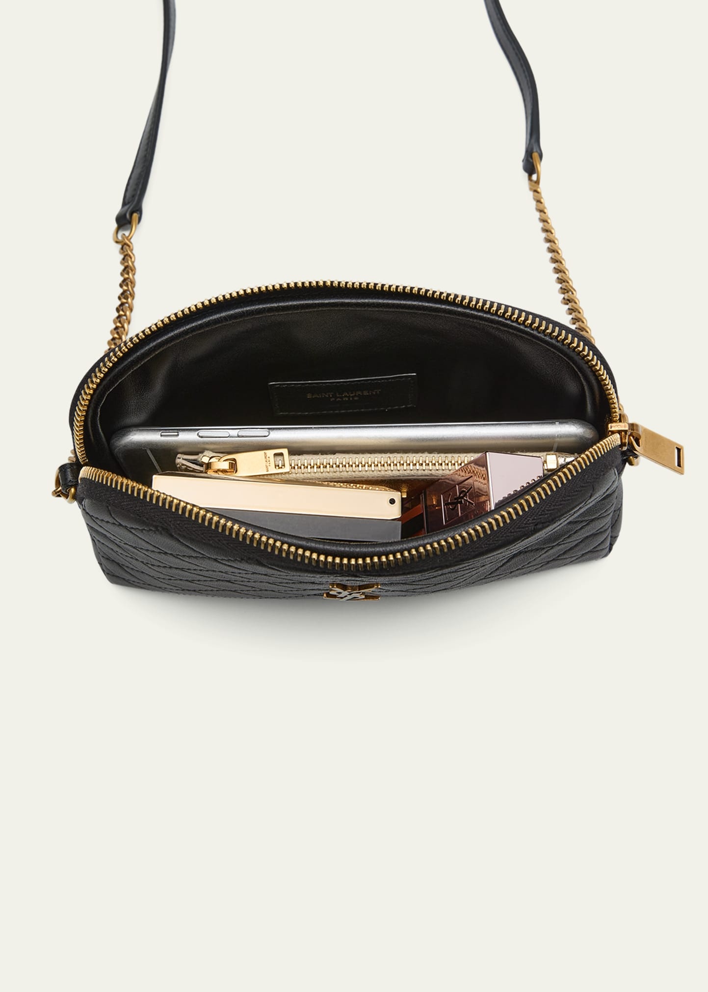 Gaby Mini Lambskin Crossbody Bag - 6