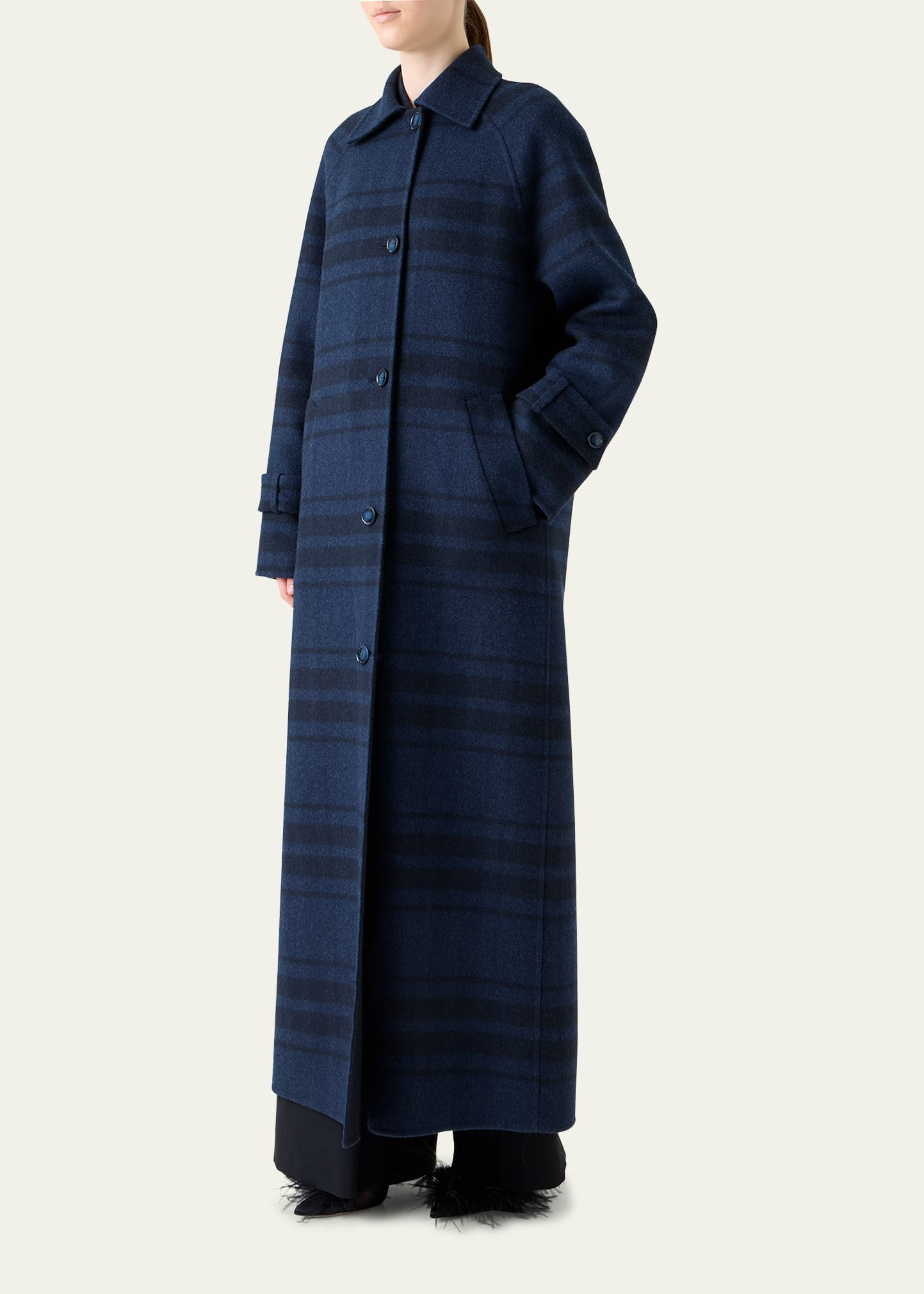 Estelle Double-Face Wool Maxi Coat - 4