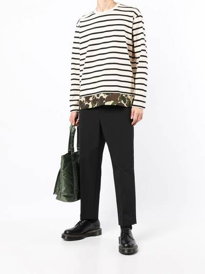 Comme des Garçons Homme striped long-sleeved T-shirt outlook