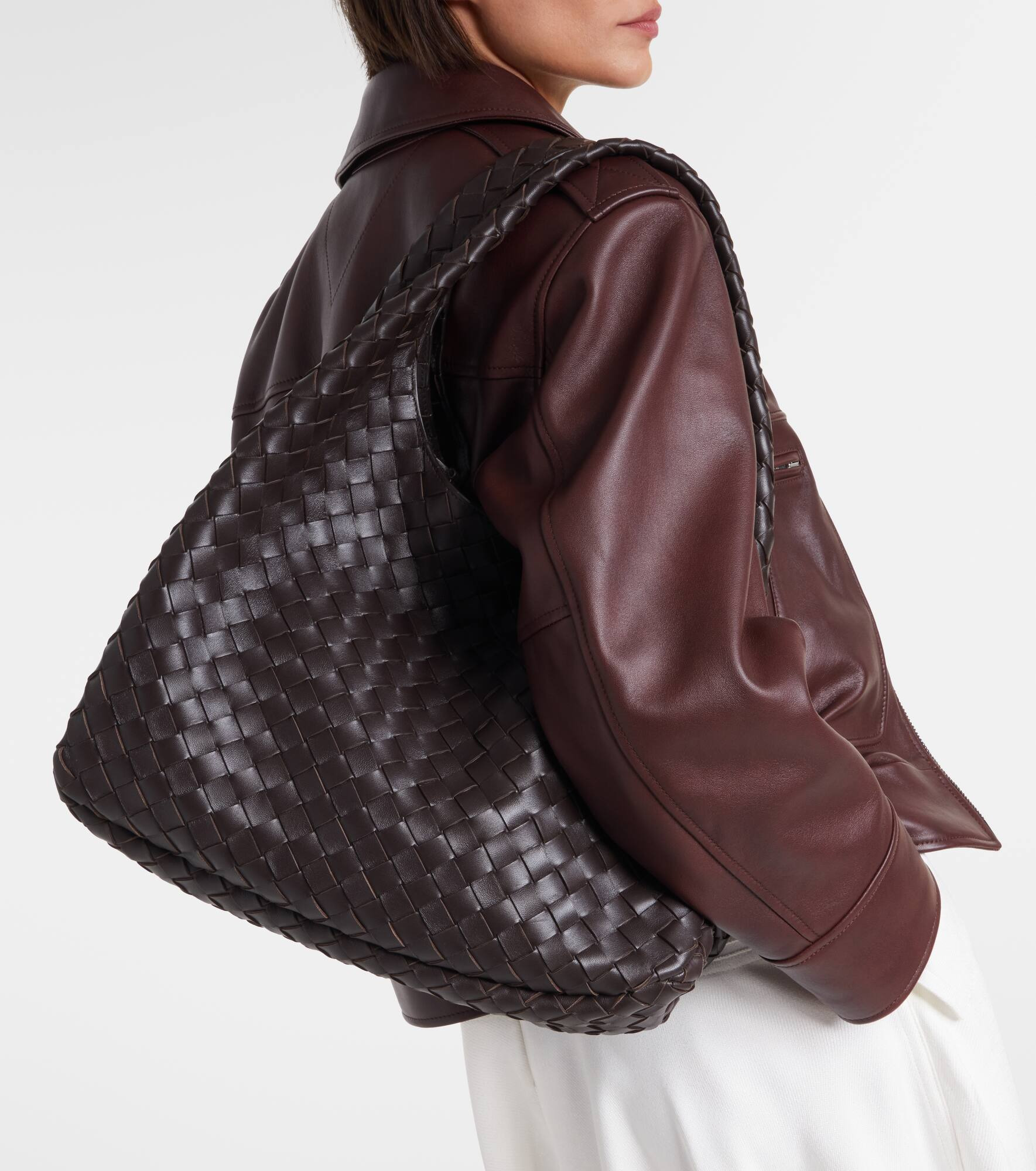 Campana Intrecciato Large leather tote bag - 2